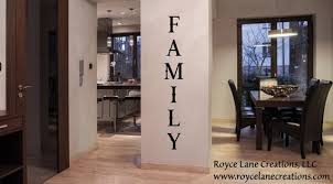 vertical family wall decal vertical