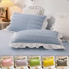2pc Ruffle Pillow Sham Decorative