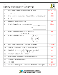 Jul 28, 2021 · a basic math quiz for 3rd grade students the secret to being good when it comes to math is a constant revision of some problematic areas. Mental Math 3rd Grade