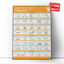 gym workout bodyweight exercise chart