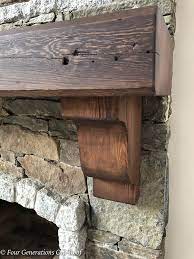 stone fireplace mantel installation