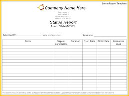 And One Page Report Template Status Four Box Examples