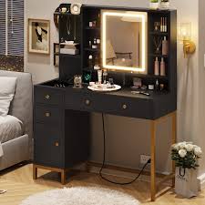 afuhokles vanity desk with lighted