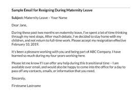 sle resignation letters during or