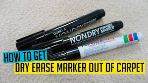 get dry erase marker out of carpet