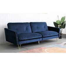 Velvet Three Seater Sofa Sofa Bed With