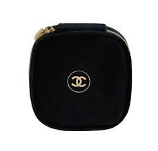 chanel beauty makeup suede mirror pouch