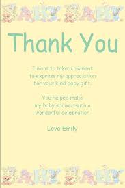 Personalised Baby Shower Thank You Card Design 10 Baby Shower Thank