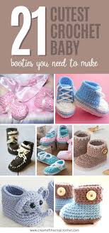 21 of the cutest crochet baby booties