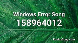 Roblox the roblox logo and powering imagination are among our registered and unregistered trademarks in the u s. Windows Error Song Roblox Id Music Code Youtube