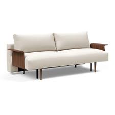 frode sofa bed with walnut arms