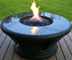 Outdoor Propane Fire Pit Glass