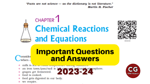 Class 10 Chemical Reactions And