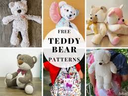 15 free teddy bear patterns to sew