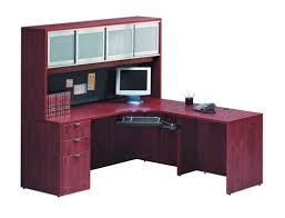 L Shaped Desk With Hutch And Glass