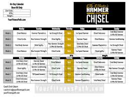 hammer and chisel workout calendar base kit