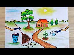 Swachh bharat abhiyan drawing poster. Video Drawing On Clean India