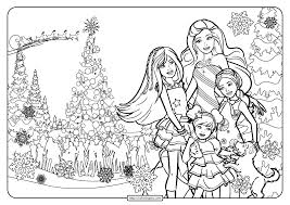 For boys and girls, kids and adults, teenagers and toddlers, preschoolers and older kids at school. Printable Barbie Perfect Christmas Coloring Pages 04