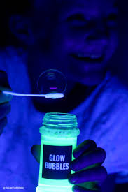 diy glow bubbles for blacklight party