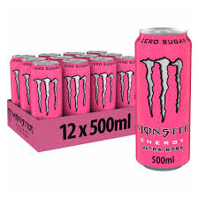 monster ultra rosá 12 x 500ml zero