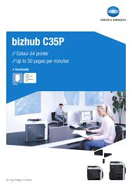 The new printer appears in the printer list screen. Bizhub C35p Datasheet V2 By Konica Minolta Business Solutions Europe Gmbh Issuu