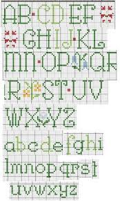 Upper Lowercase Alphabet X Stitch Chart Cross Stitch