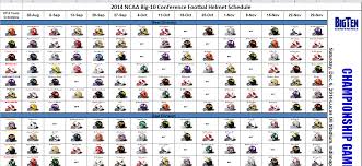 Excel Spreadsheets Help Ncaa 2014 College Football Helmet Schedule