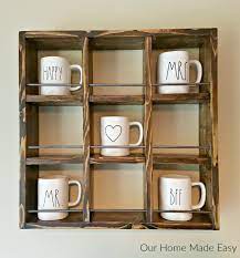 build a diy rae dunn coffee mug holder
