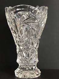 Vintage Crystal Pinwheel Cut Glass