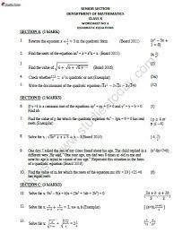 cbse class 10 mathematics quadratic
