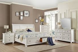 Headboard features pillow stop and removable, adjustable shelves. 1714wh 5pc 5 Pc Laurelin Collection White Sand Thru Finish Wood Bedroom Set