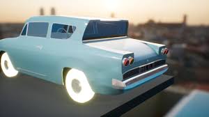 1961 Ford Consul Classic With Goodyear Illuminated Tires On
