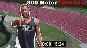run 800 meters running sd test