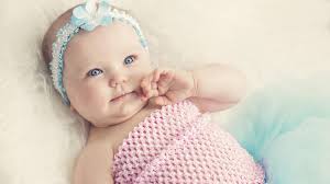 cute baby with blue eyes wallpaper hd