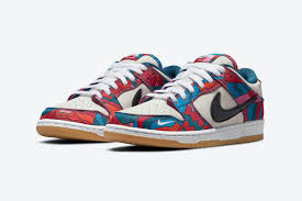 parra x nike sb low abstract art