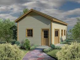Most backyards include a patio area and perhaps a lawn. Outbuilding Plans Backyard Workshop Plan 006b 0009 At Www Theprojectplanshop Com