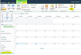 How To Create A Resource Calendar In Sharepoint 2010 Dynamics 101