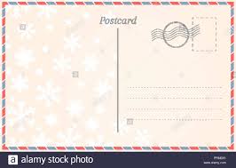 Postcard Template With Snowflakes For Winter Holidays And