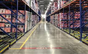 warehouse safety floor striping and