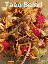 taco salad making memories with your kids