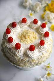 White Forest Cake Without Egg gambar png