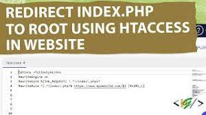 how to redirect index php to the root