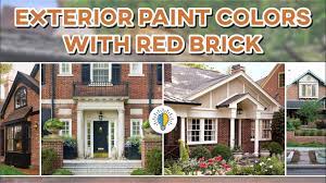 exterior paint colors with red brick
