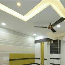 l shaped false ceiling with cove lighting