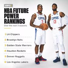 Nba team power rankings on numberfire, your #1 source for projections and analytics. Nba Nba Future Power Rankings Outlook For All 30 Teams Los Angeles Lakers