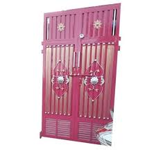 Purple Paint Coated Iron Gate For Home