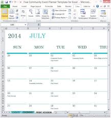 Free Event Planning Calendar Template Download Community Event