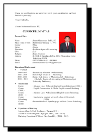   Contoh Application Letter CV Bahasa Inggris     iCampus Indonesia