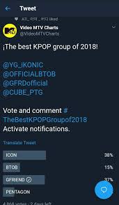 Please Vote Gfriend For Mtv Charts Best Kpop Group 2018