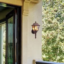 rustic bronze outdoor 1 light wall lamp
